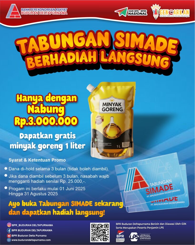 Promo tabungan SIMADE berhadiah hingga 31 Agustus 2025 - 1